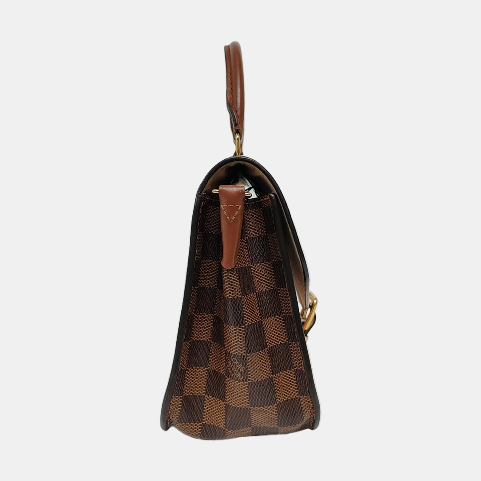 BEAUMARCHAIS Damier Ebene Coated Canvas Brown