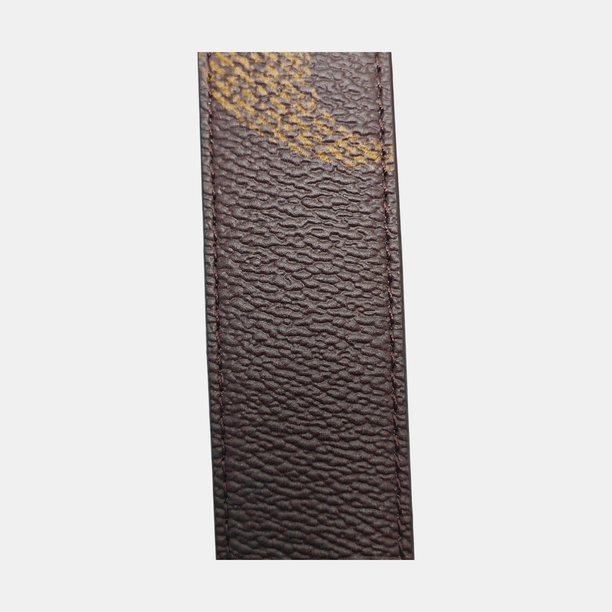 Coated Canvas Belt Brown