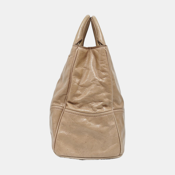 Calfskin Tote Bag Brown