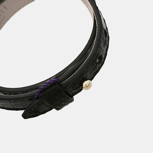 SERPENTI Brass Black Bangle