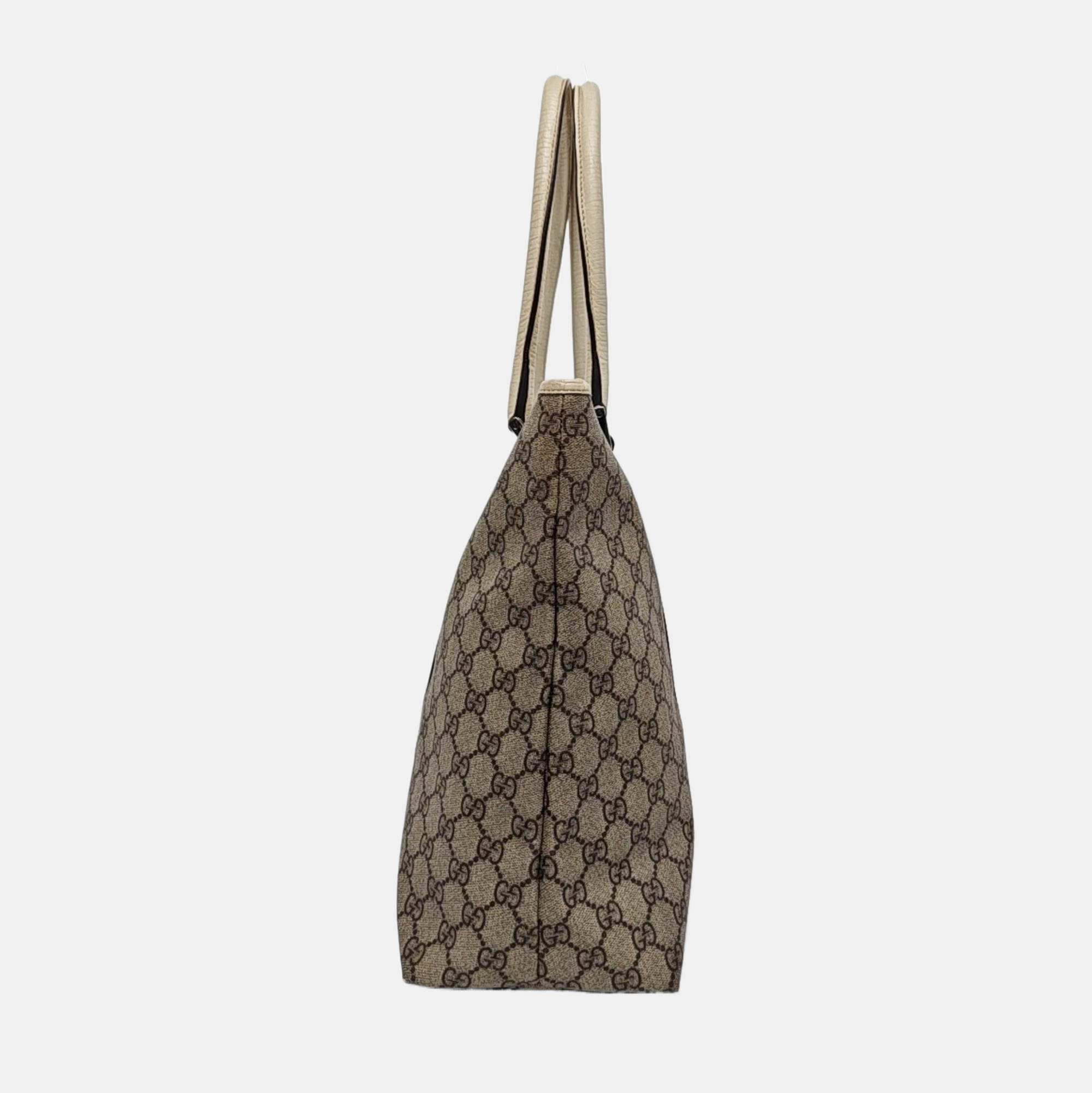 Monogram Coated Canvas Tote Bag Black
