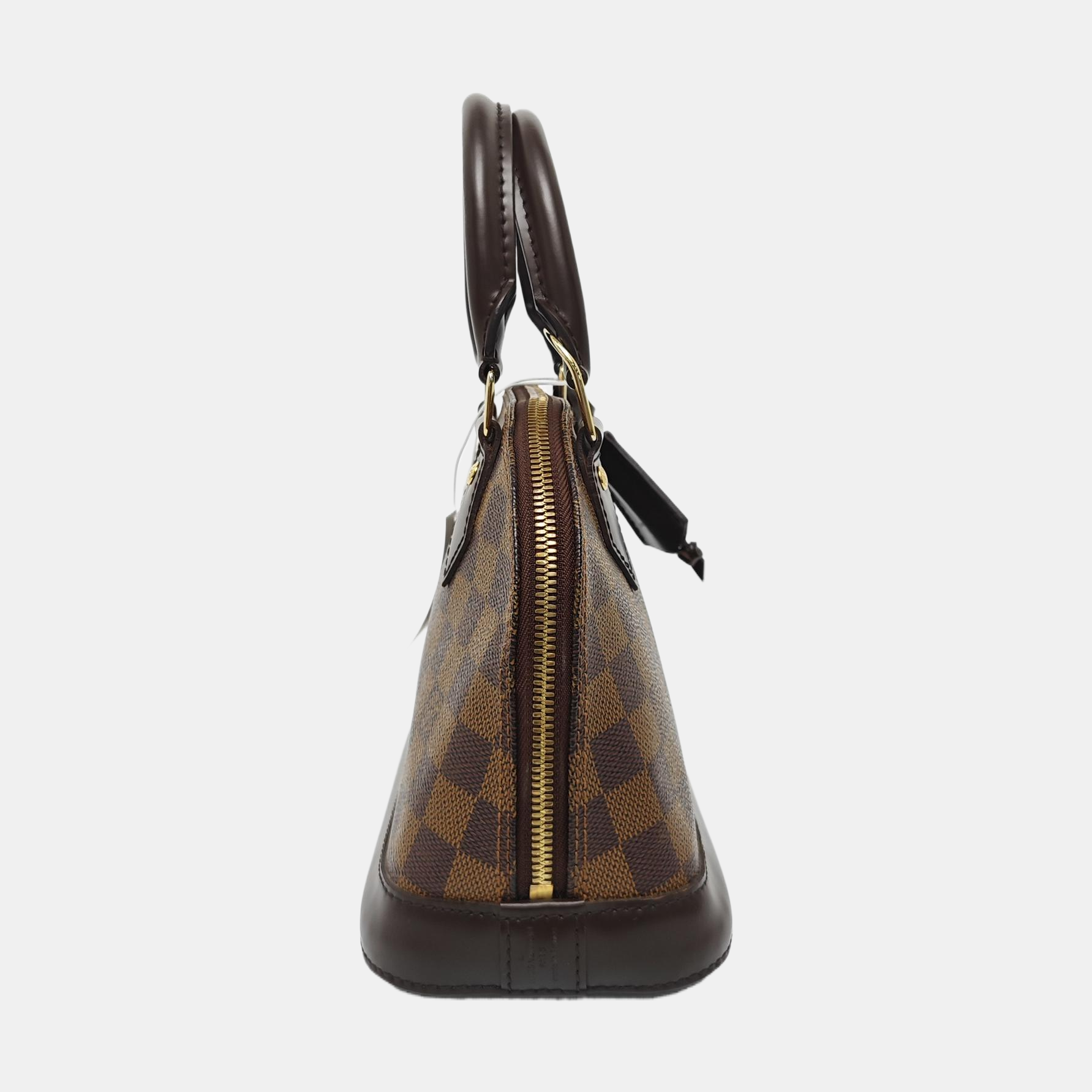 ALMA BB Damier Ebene Coated Canvas Brown