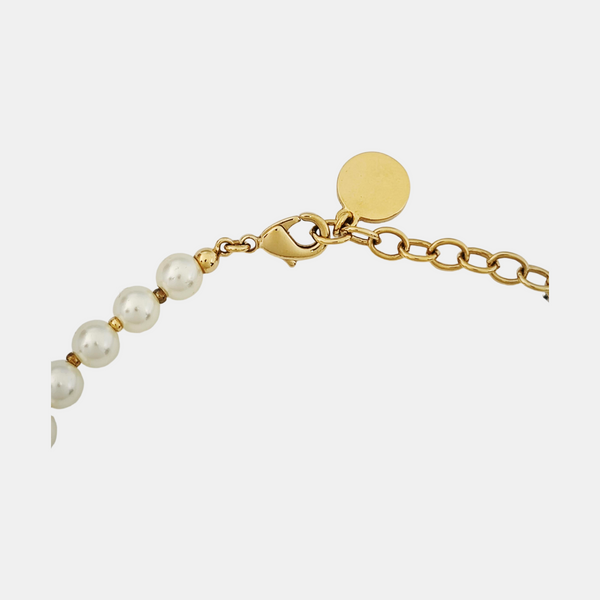 30 Montaigne Metal White Necklace