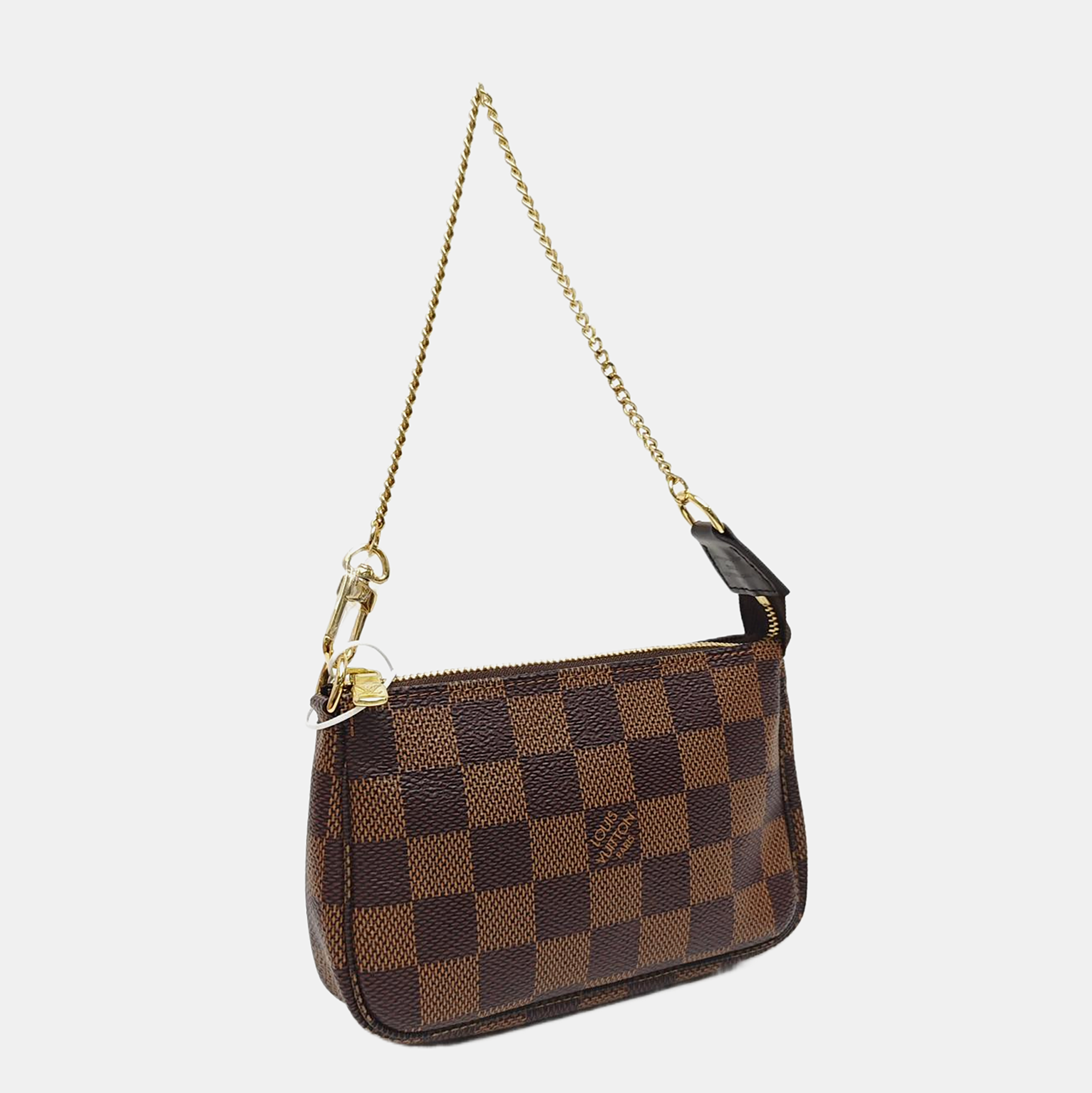 ACCESSOIRES Mini Damier Ebene Coated Canvas Brown