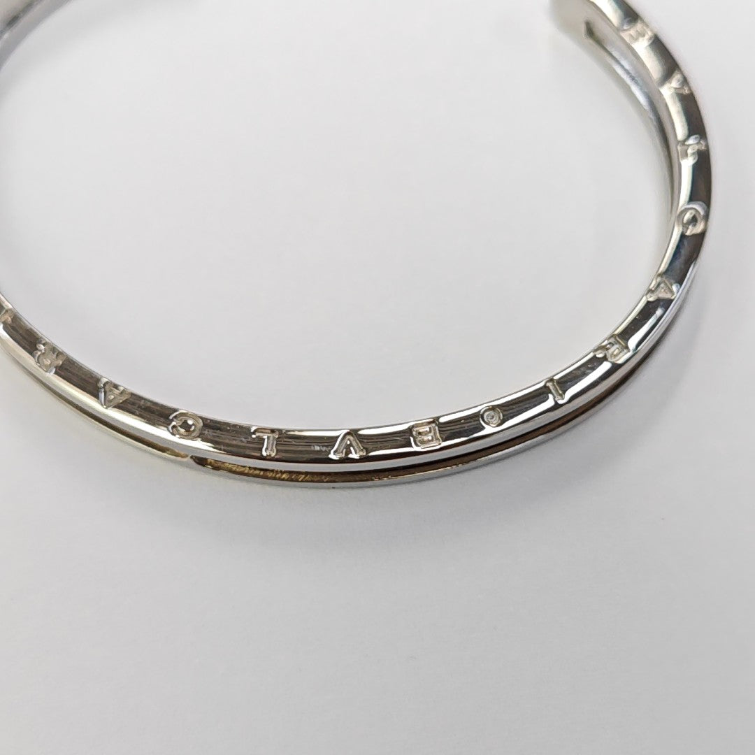 B.ZERO1 18k Rose Gold Silver Bangle