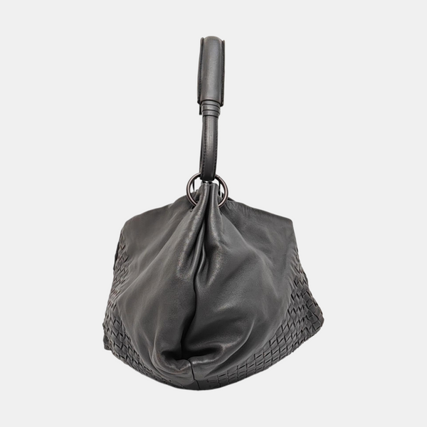 Lambskin Shoulder Bag Gray