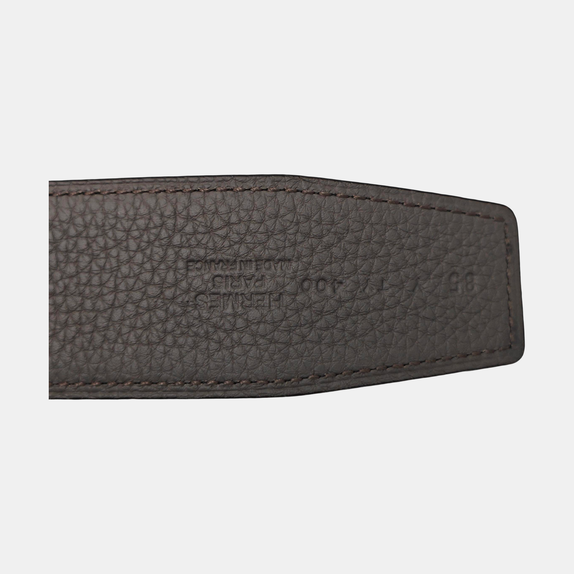 Leather Belt Gray
