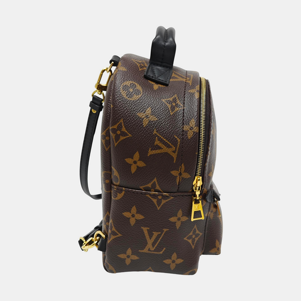 PALM SPRINGS Mini Monogram Coated Canvas Brown