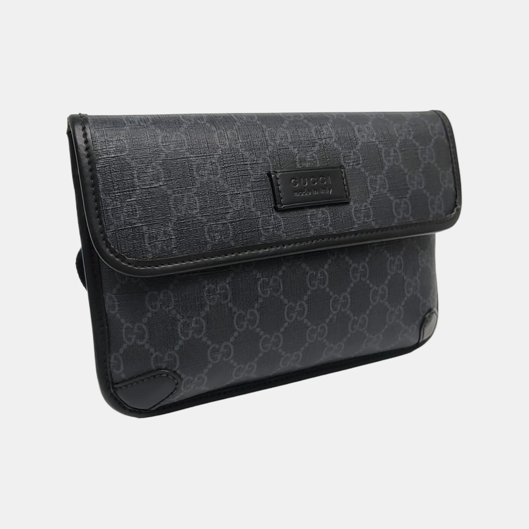 Neo Vintage Monogram Coated Canvas Black