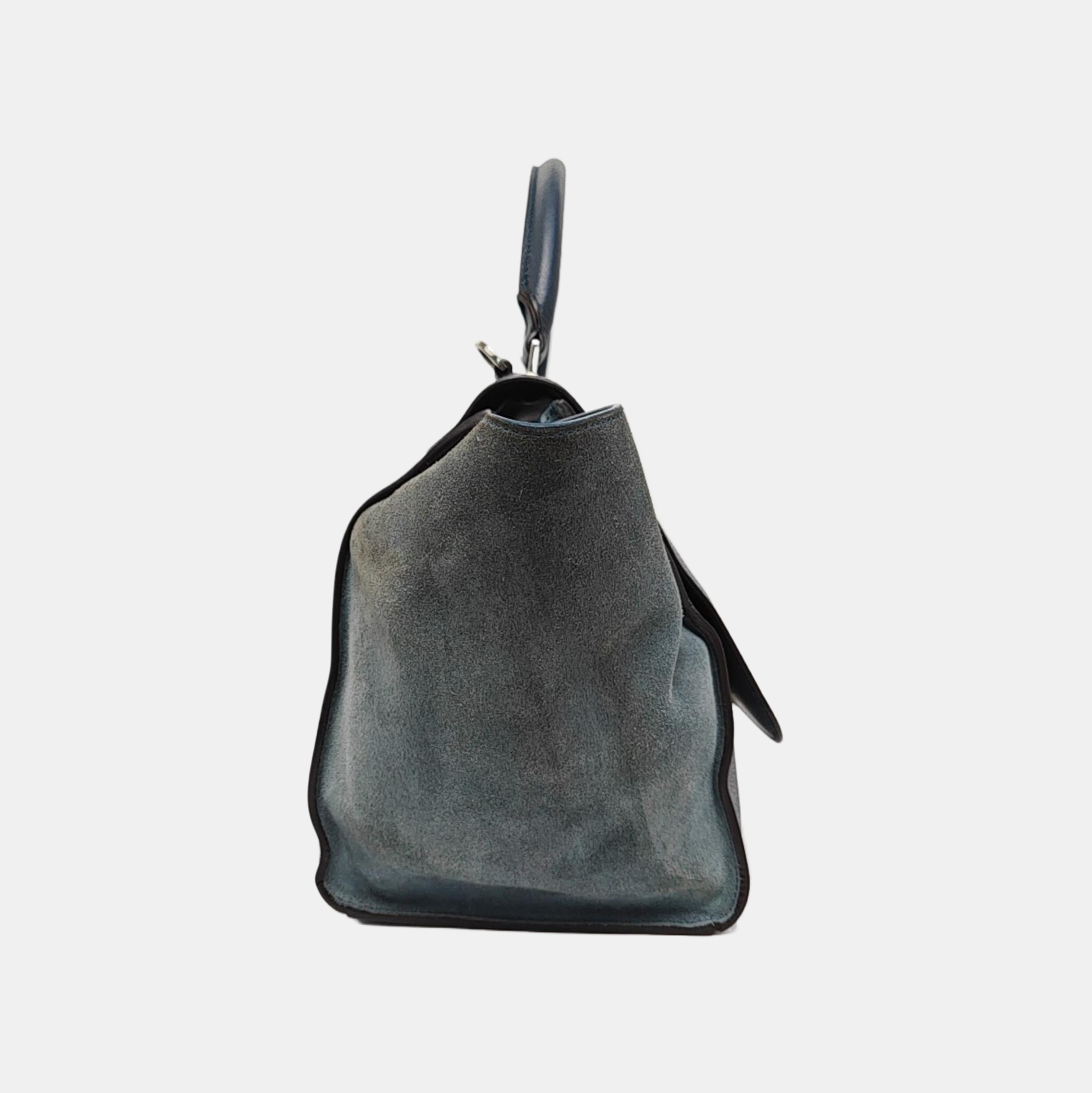 TRAPEZE Medium Calfskin Blue