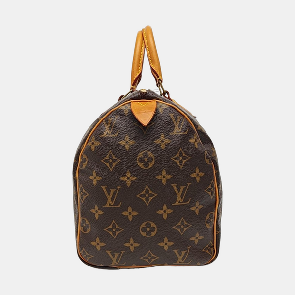 SPEEDY 30 Monogram Coated Canvas Brown