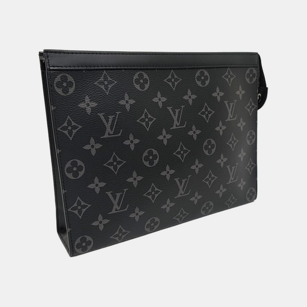 Pochette Voyag MM Monogram Coated Canvas Black