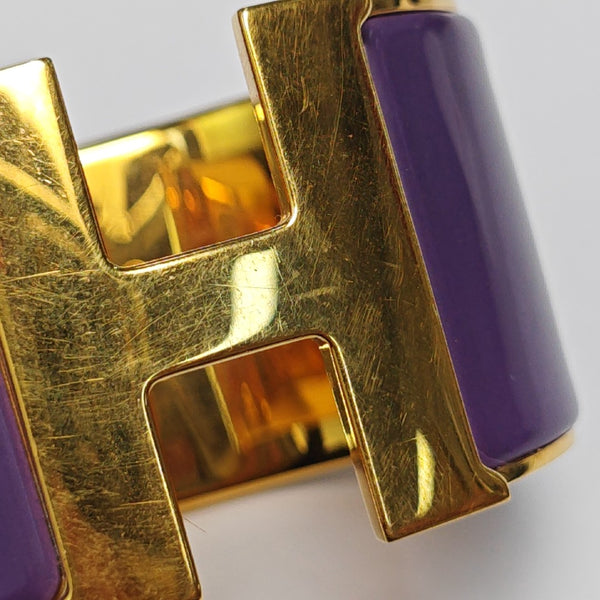 Clic H Metal Gold Bangle