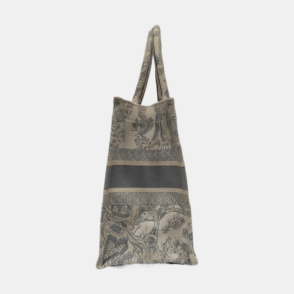 Book Tote Medium Canvas Gray