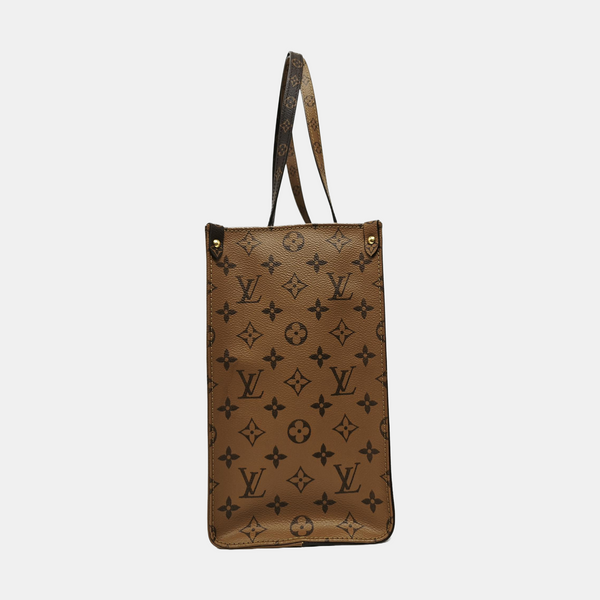 ONTHEGO MM Monogram Coated Canvas Brown