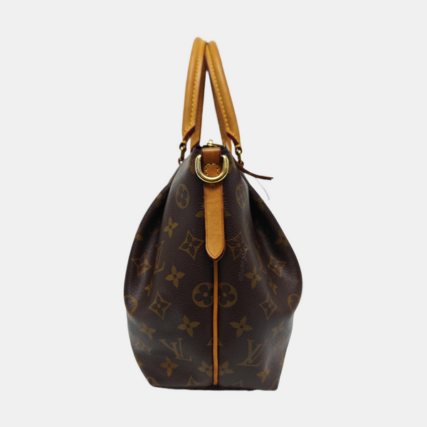 TURENNE Monogram Coated Canvas Brown