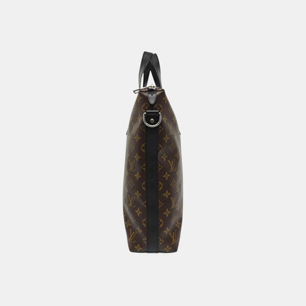 KITAN Monogram Coated Canvas Brown