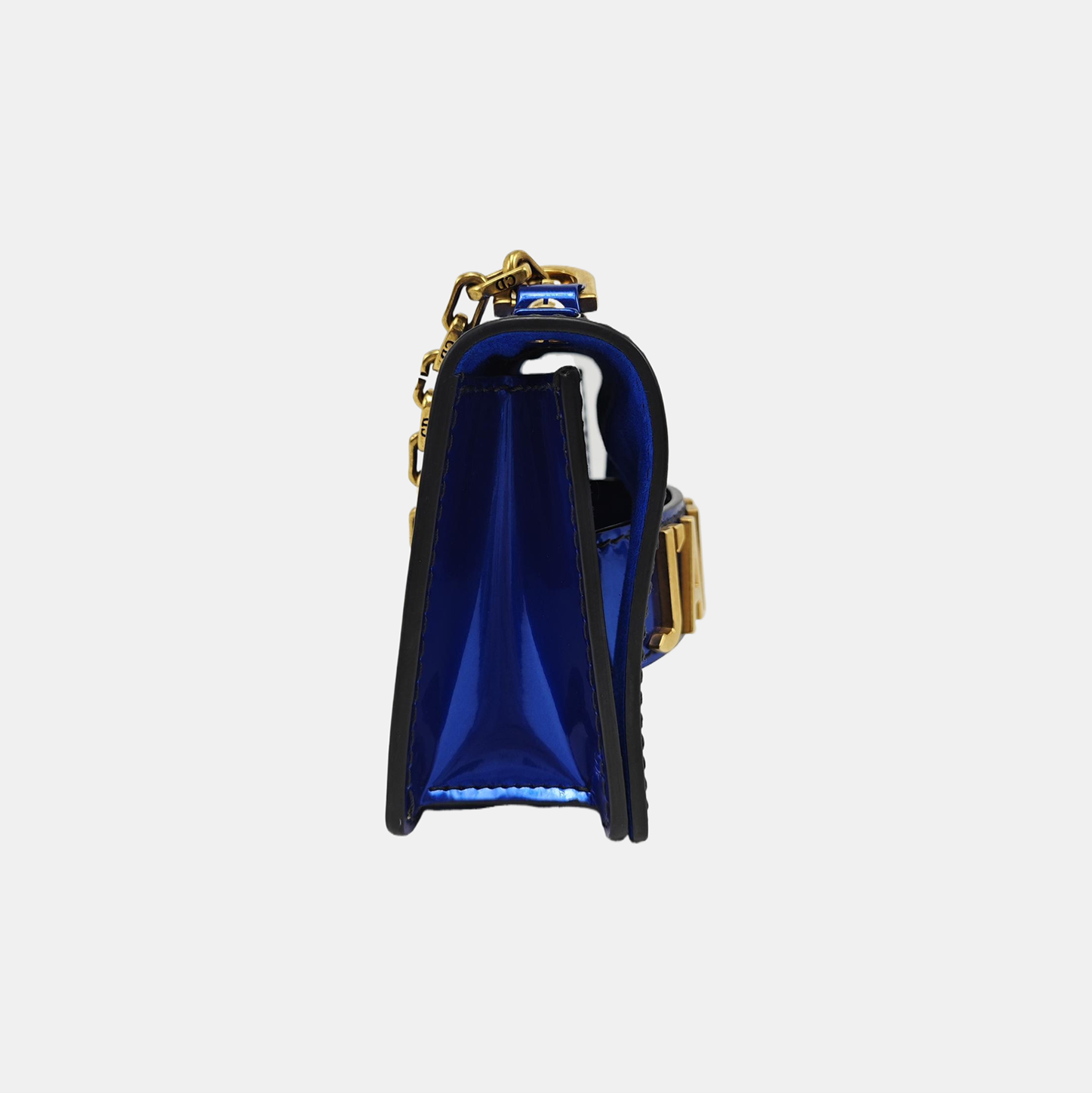 Authenticated pre-owned  J'adior Patent Leather Blue - Shoulder Bag at Looply