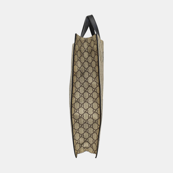 GG Supreme Monogram Coated Canvas Brown