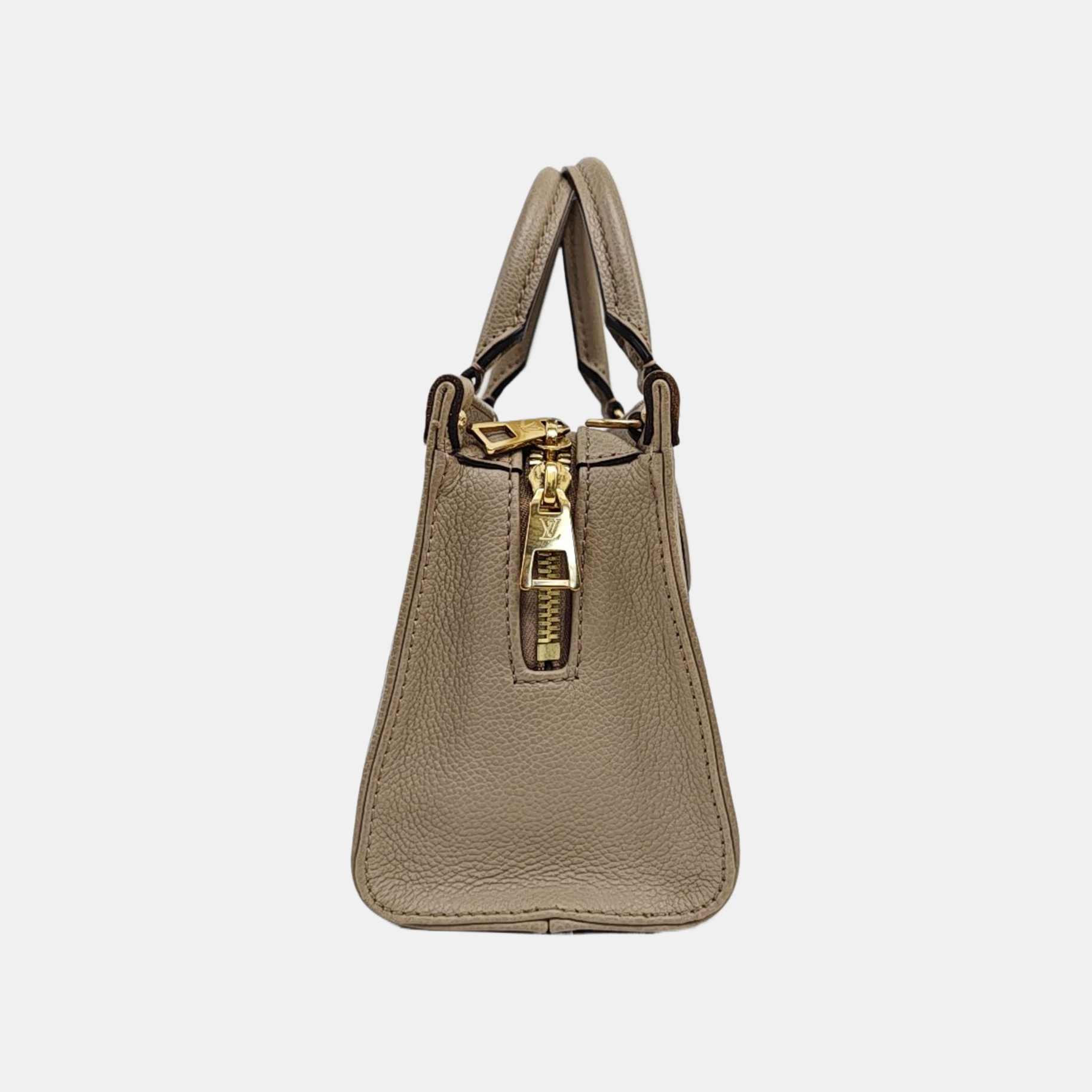 ONTHEGO EAST WEST PM Monogram Calfskin Gray