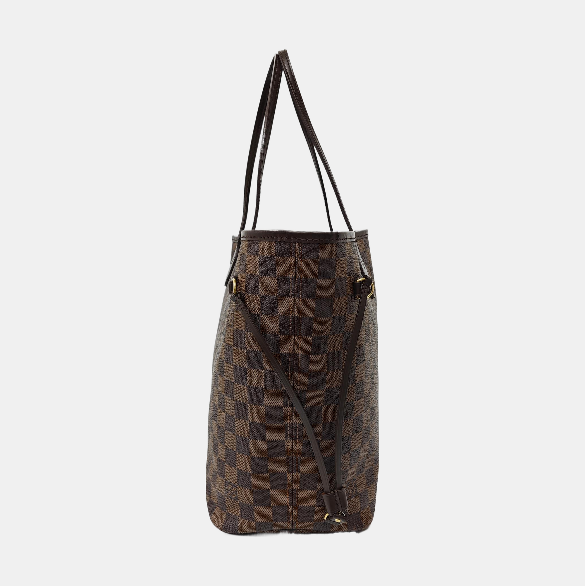 NEVERFULL MM Damier Ebene Coated Canvas Brown