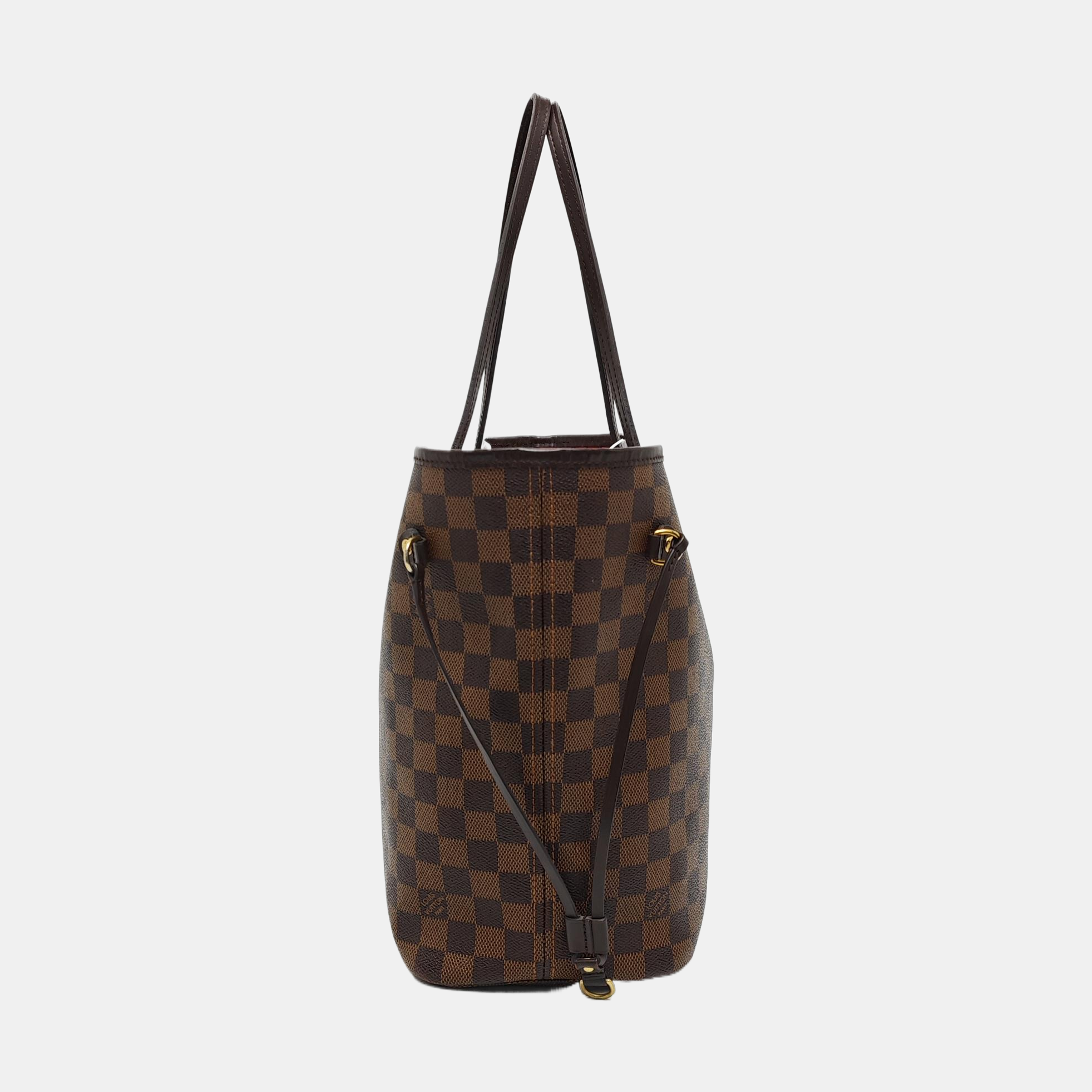 NEVERFULL MM Damier Ebene Coated Canvas Brown