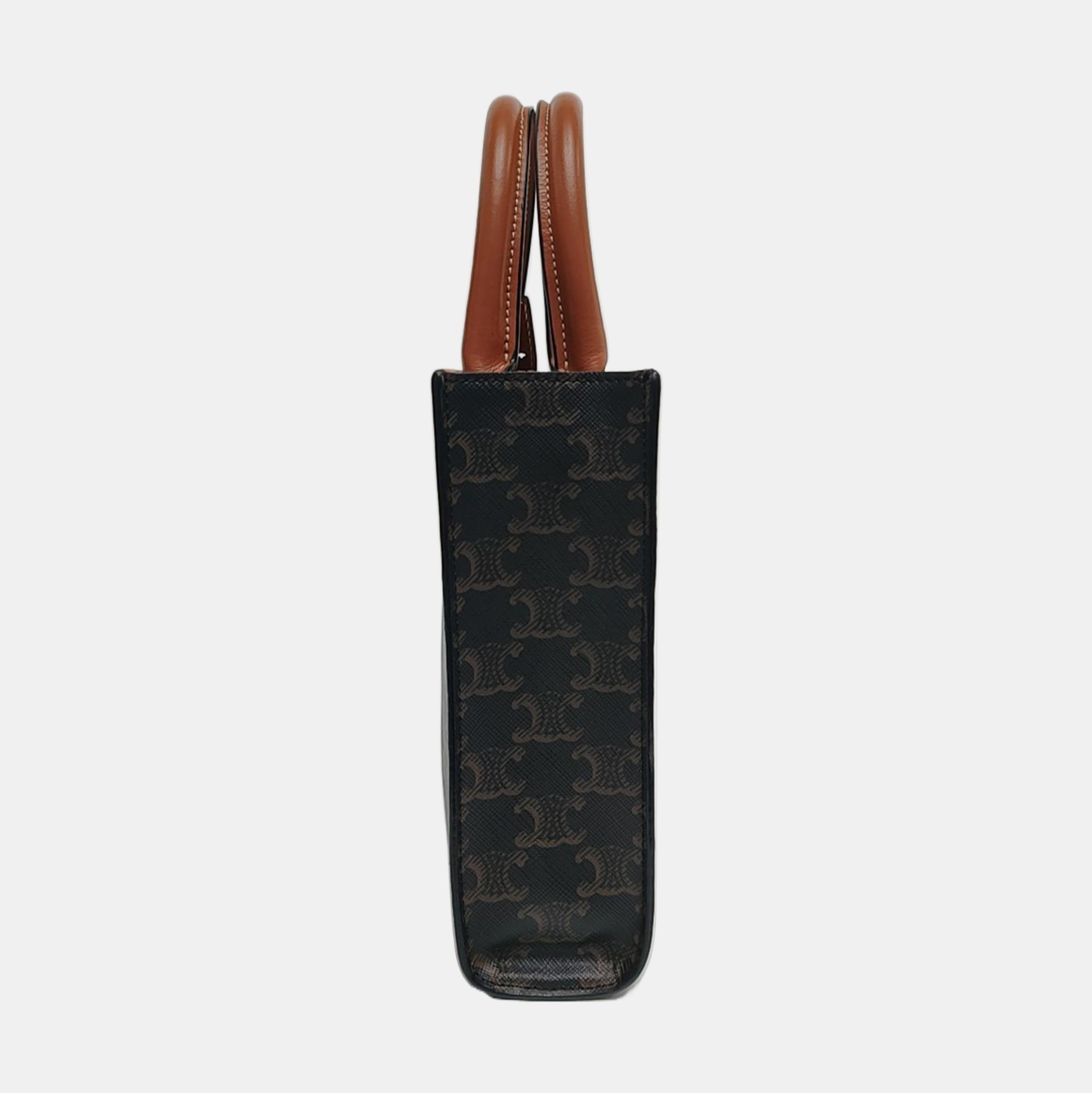 CABAS CELINE Mini Coated Canvas Brown