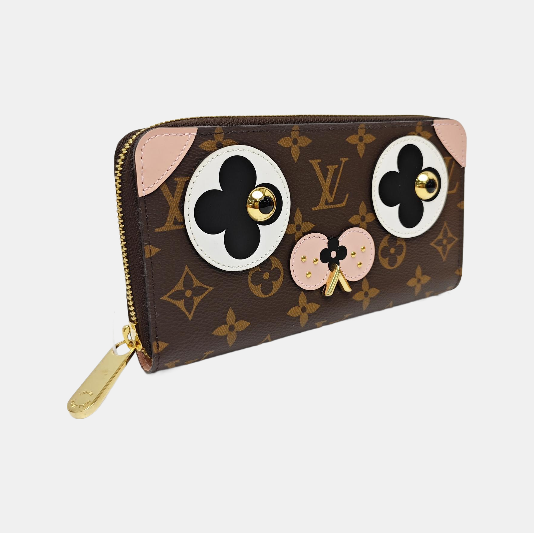 ZIPPY Monogram Coated Canvas Brown Wallet