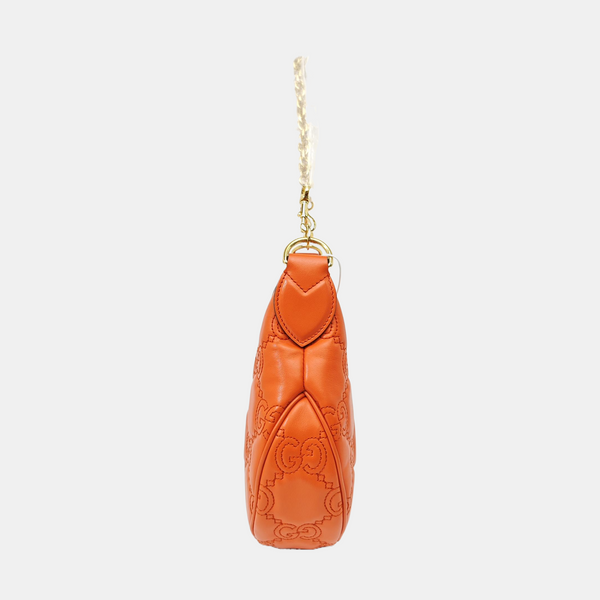 Calfskin Top Handle Bag Orange