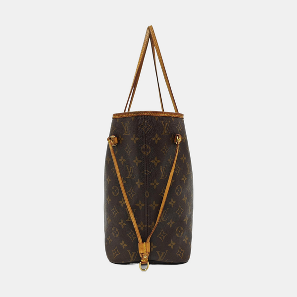 NEVERFULL MM Monogram Coated Canvas Brown