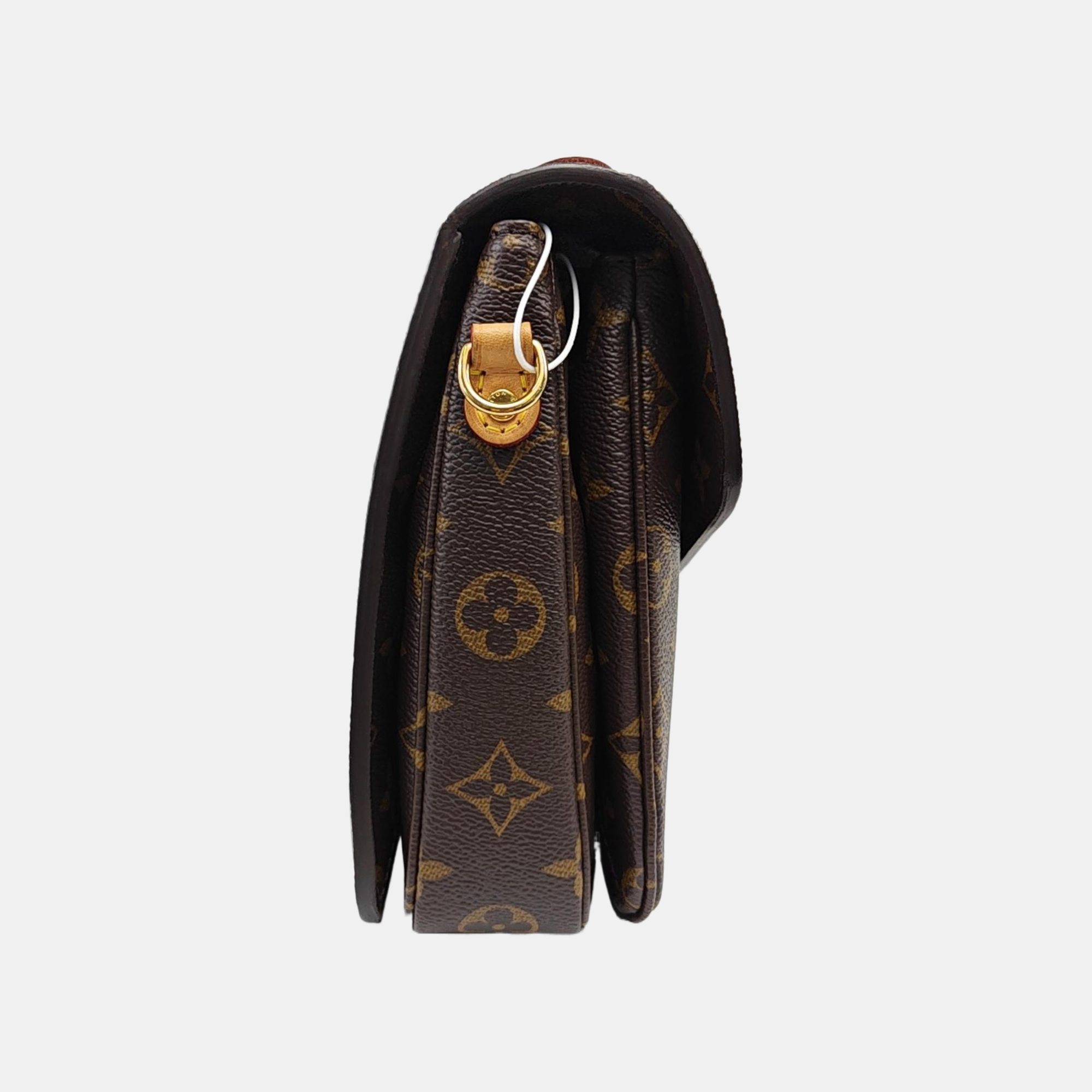MÉTIS MM Monogram Coated Canvas Brown
