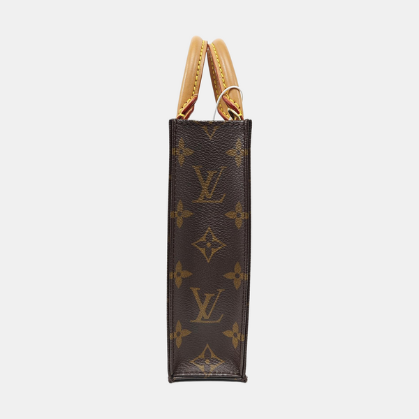 SAC PLAT Mini Monogram Coated Canvas Brown