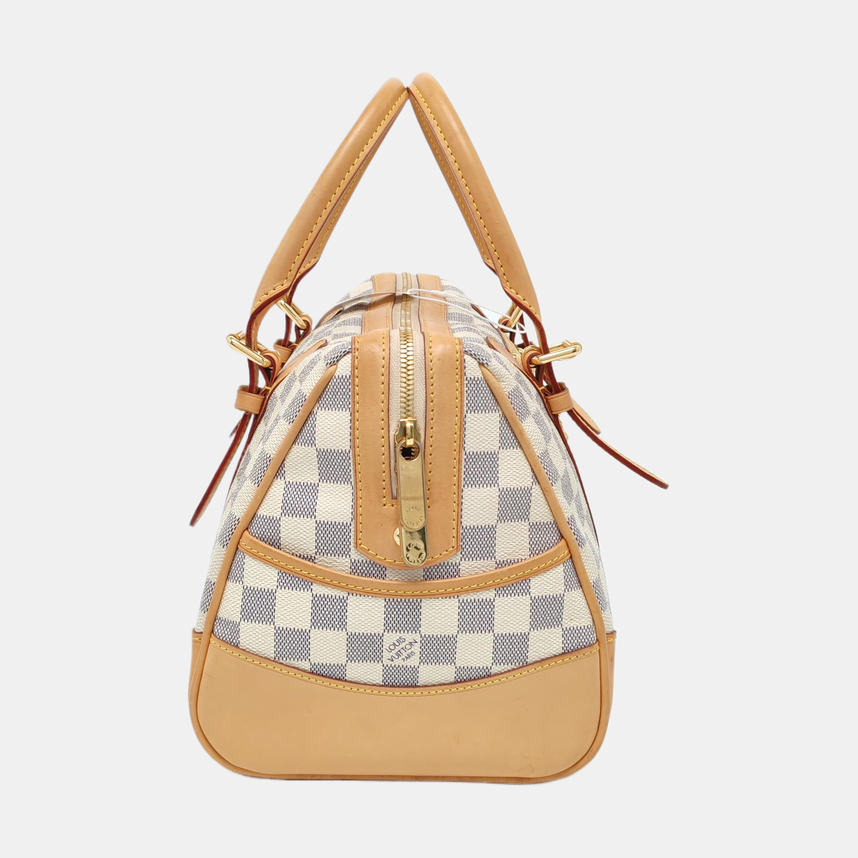 BERKELEY Damier Azur Coated Canvas White