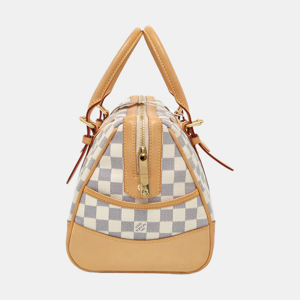 BERKELEY Damier Azur Coated Canvas White