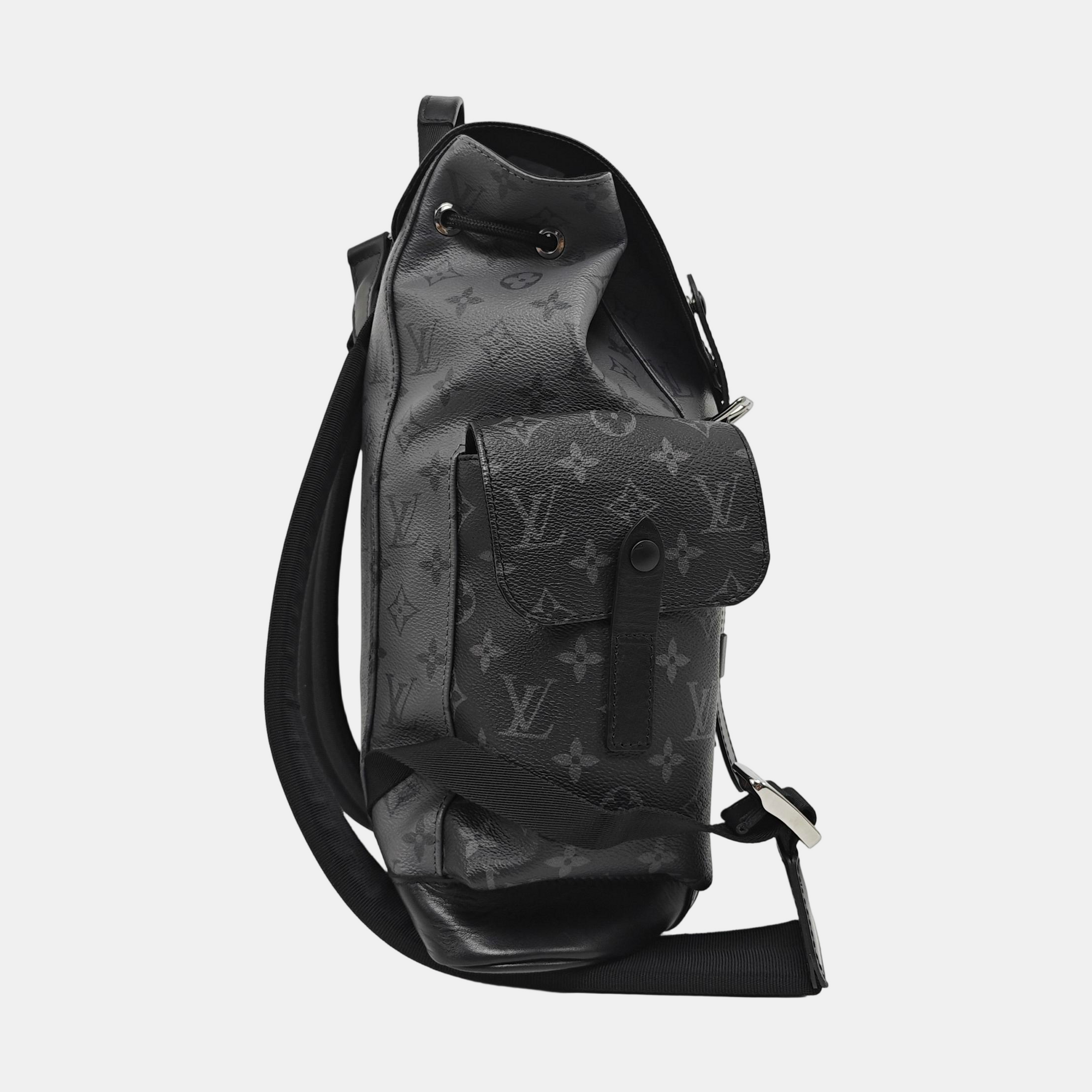 CHRISTOPHER PM Monogram Coated Canvas Gray