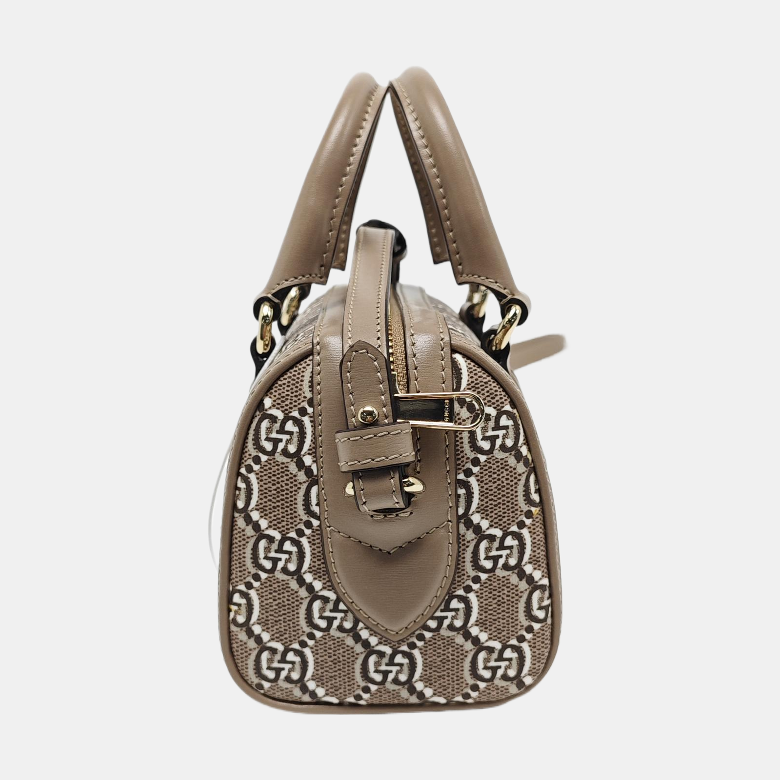 Monogram Coated Canvas Shoulder Bag Super Mini Gray