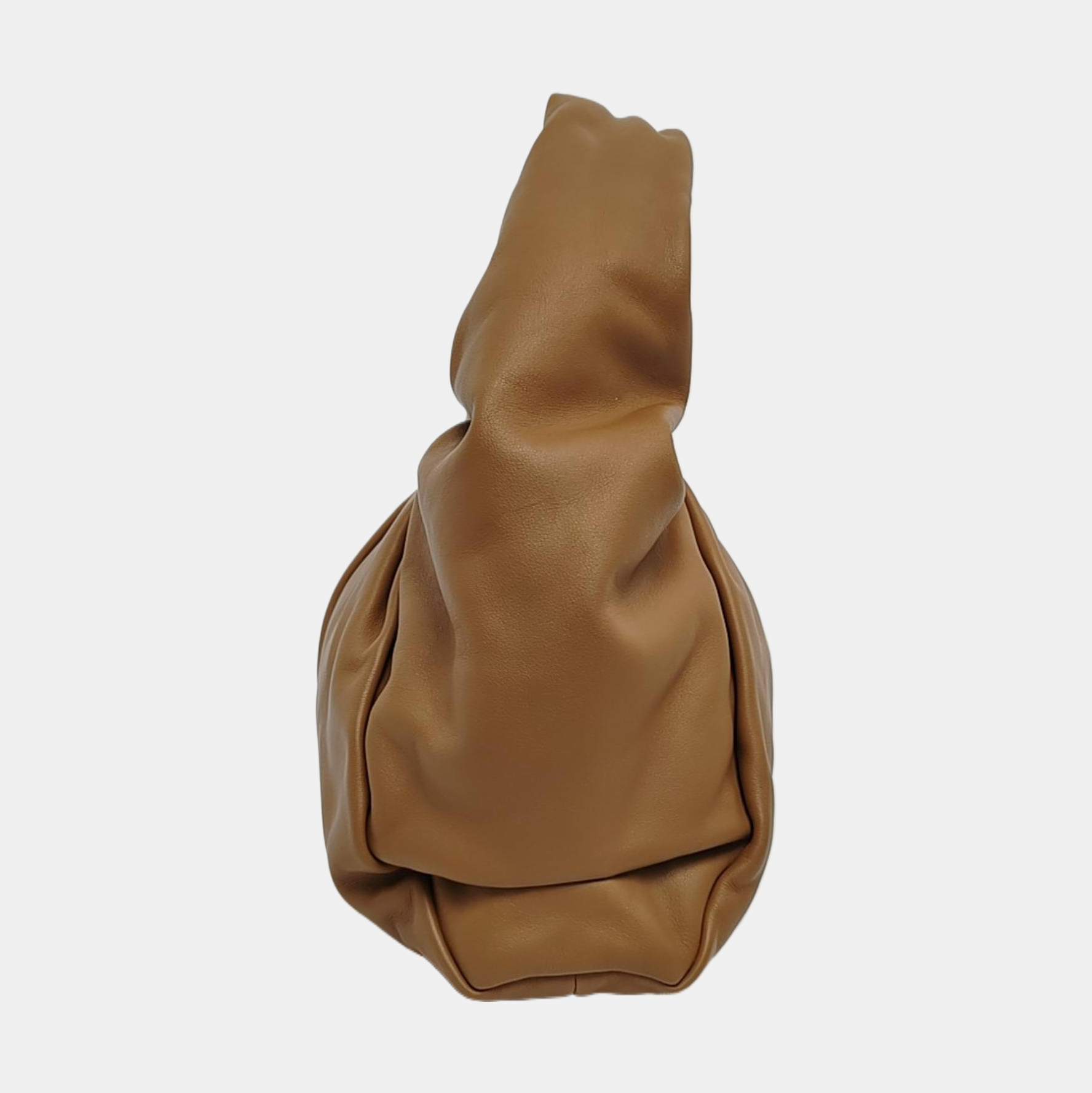 Authenticated pre-owned  The Pouch Calfskin Brown - Top Handle Bag at Looply