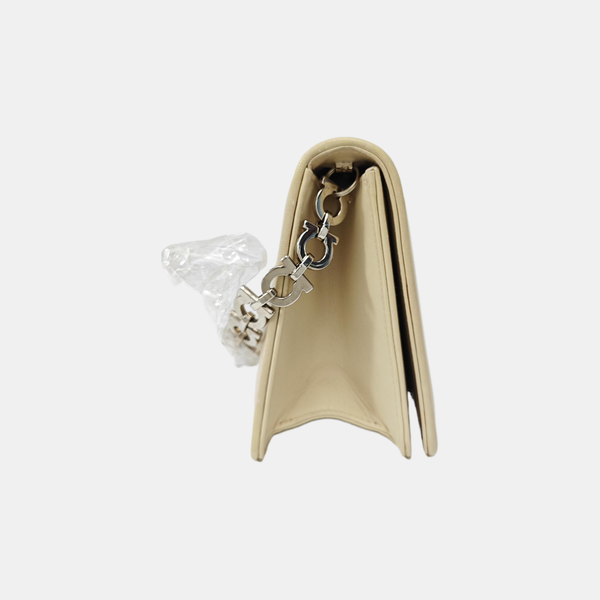 Calfskin Top Handle Bag Beige