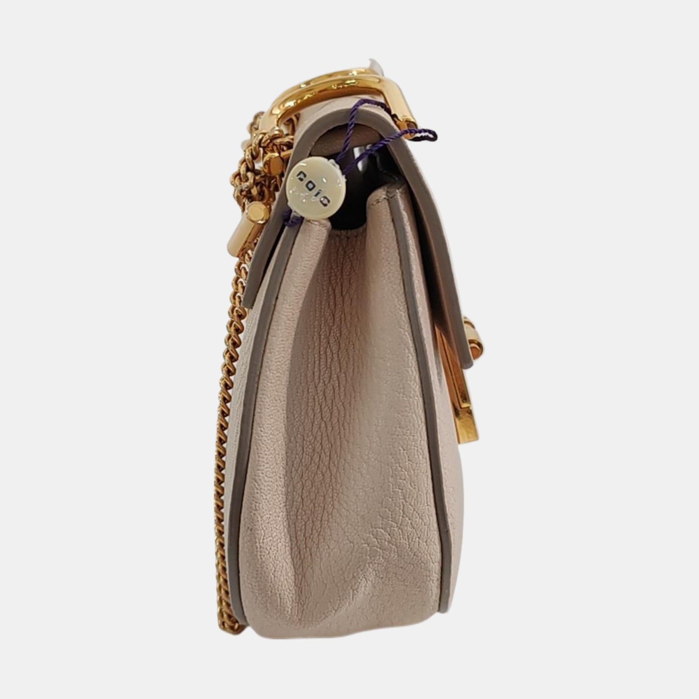 Authenticated pre-owned  Drew Mini Calfskin Beige - Shoulder Bag at Looply