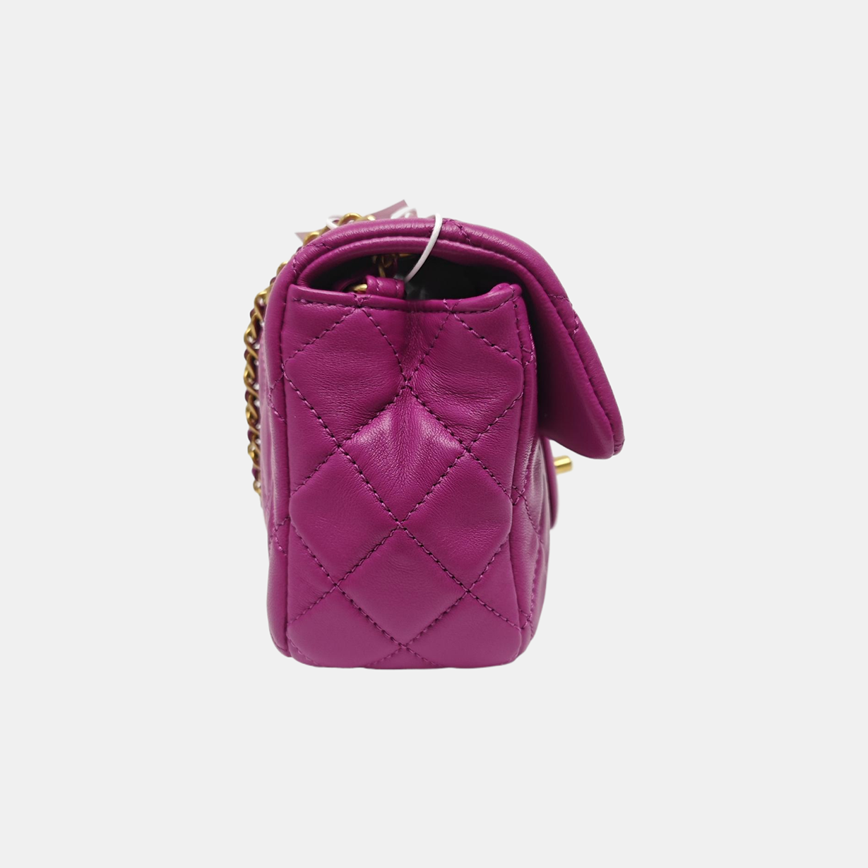CLASSIC FLAP Mini Quilted Lambskin Purple