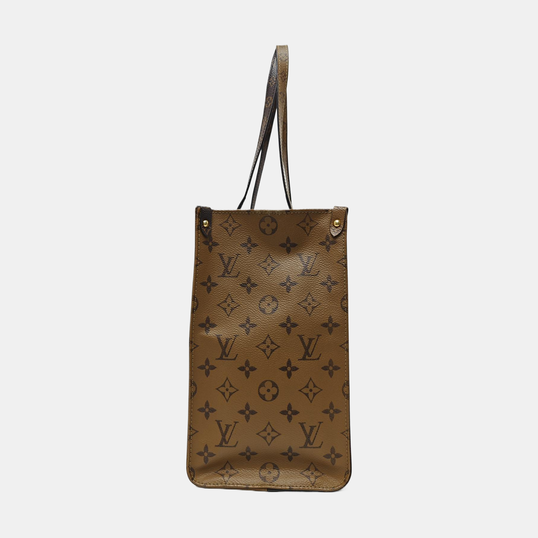 ONTHEGO MM Monogram Coated Canvas Brown