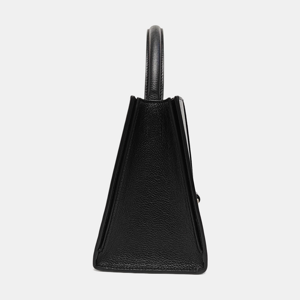 Hourglass East West Tote Small Calfskin Black