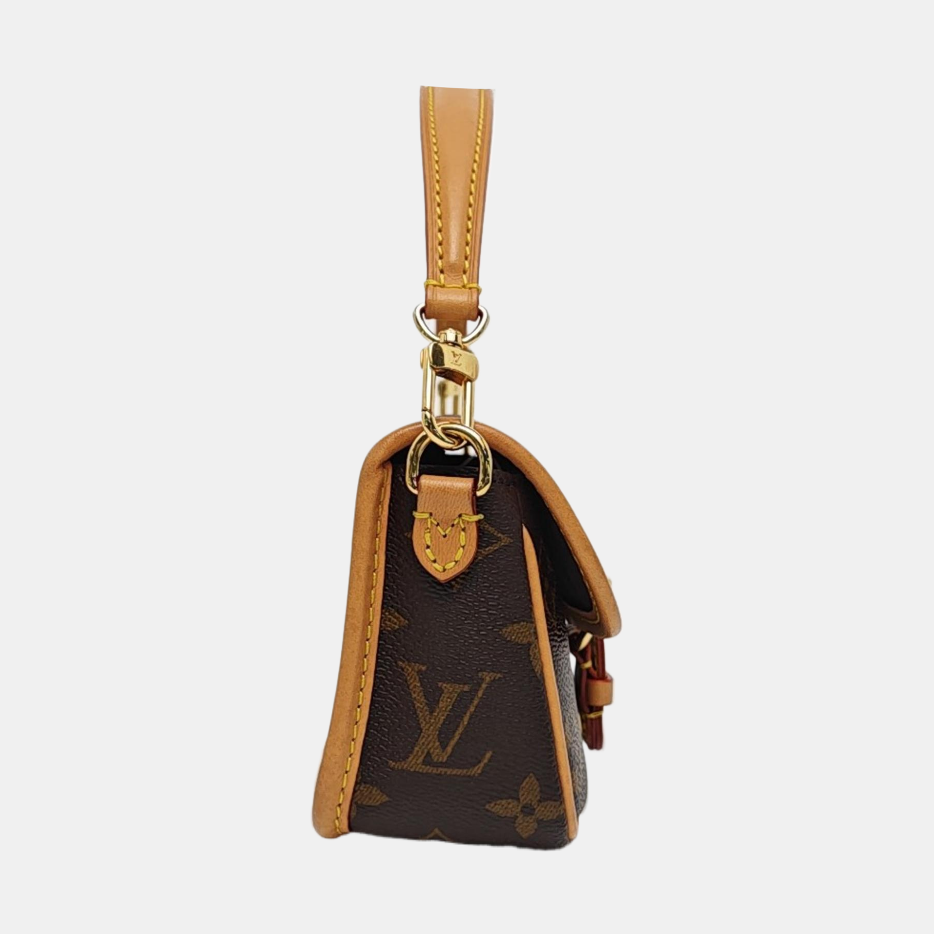 DIANE Nano Monogram Coated Canvas Brown