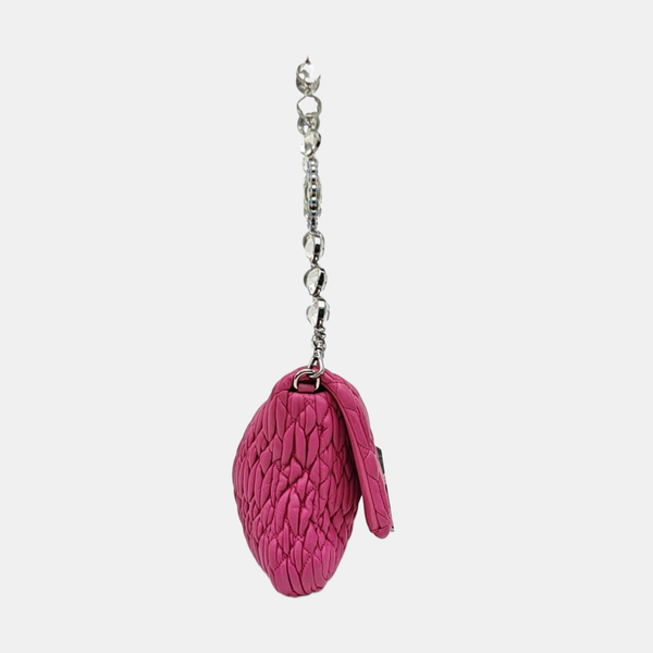 Crystal Quilted Lambskin Pink