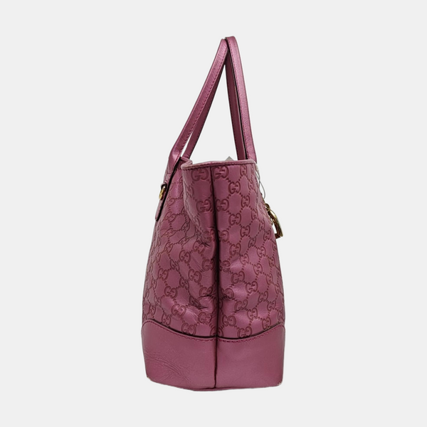 Monogram Calfskin Tote Bag Pink