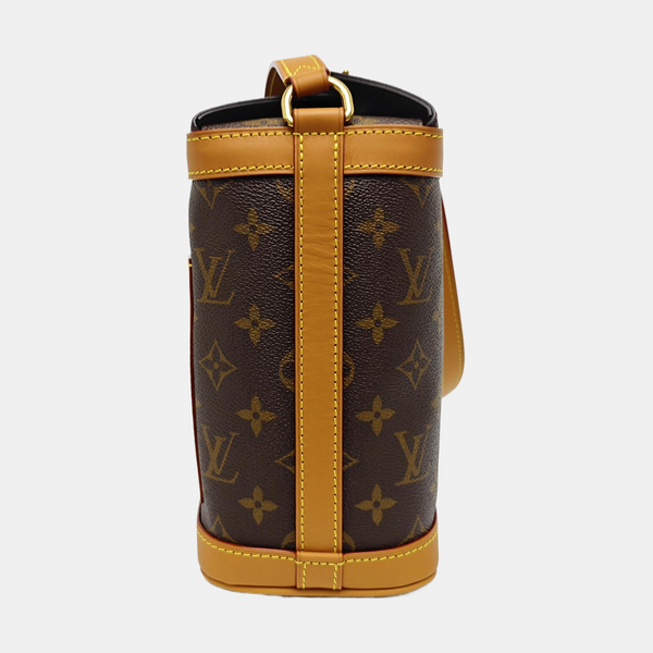 MILK BOX Monogram Coated Canvas Brown