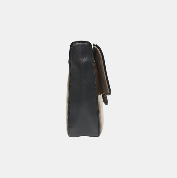 Double F Small Coated Canvas Brown