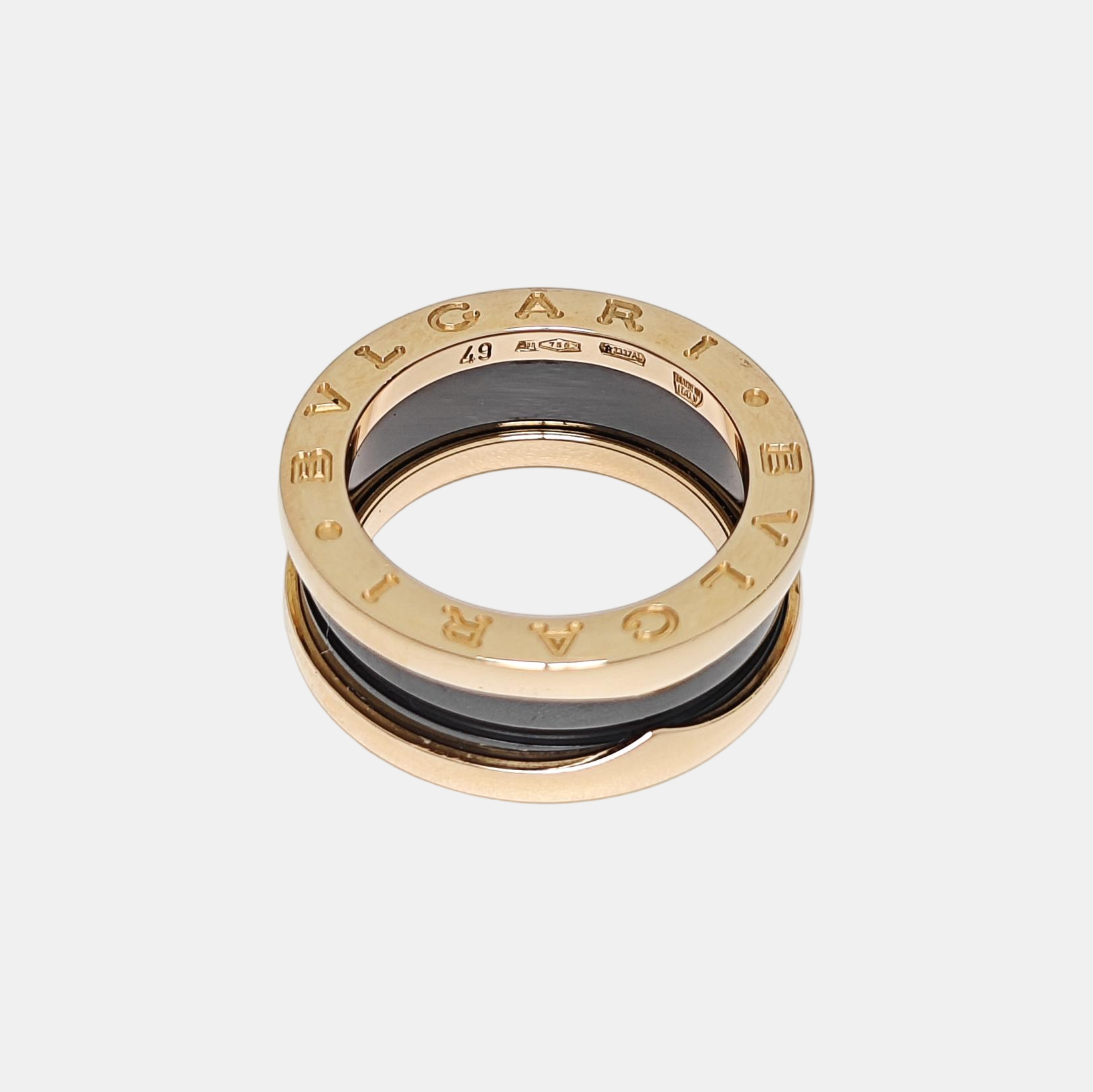 B.ZERO1 18k Rose Gold Ring EU 49