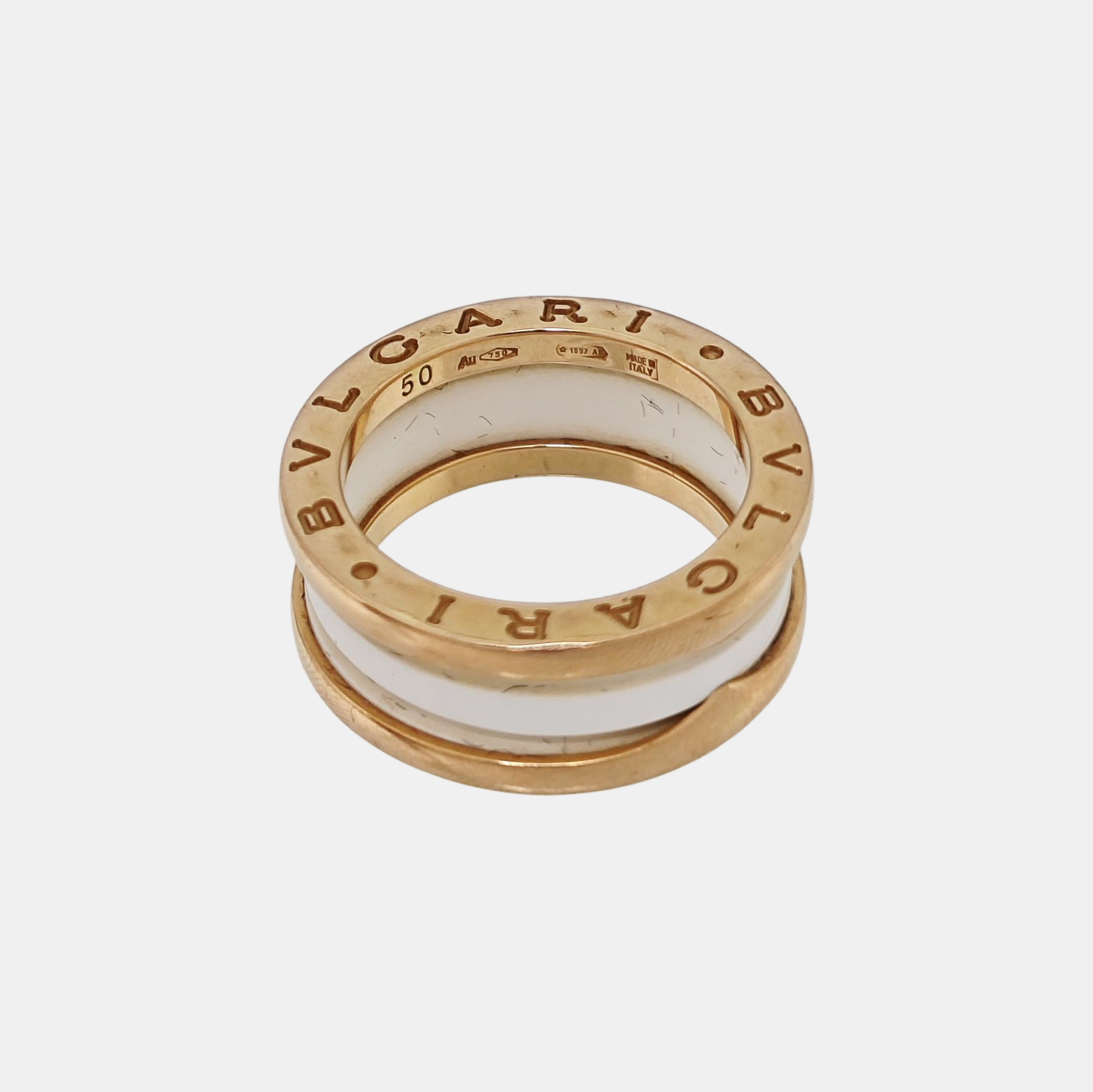 B.ZERO1 18k Rose Gold Ring EU 50
