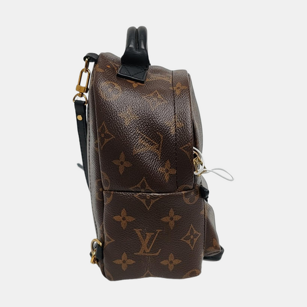 PALM SPRINGS Mini Monogram Coated Canvas Brown